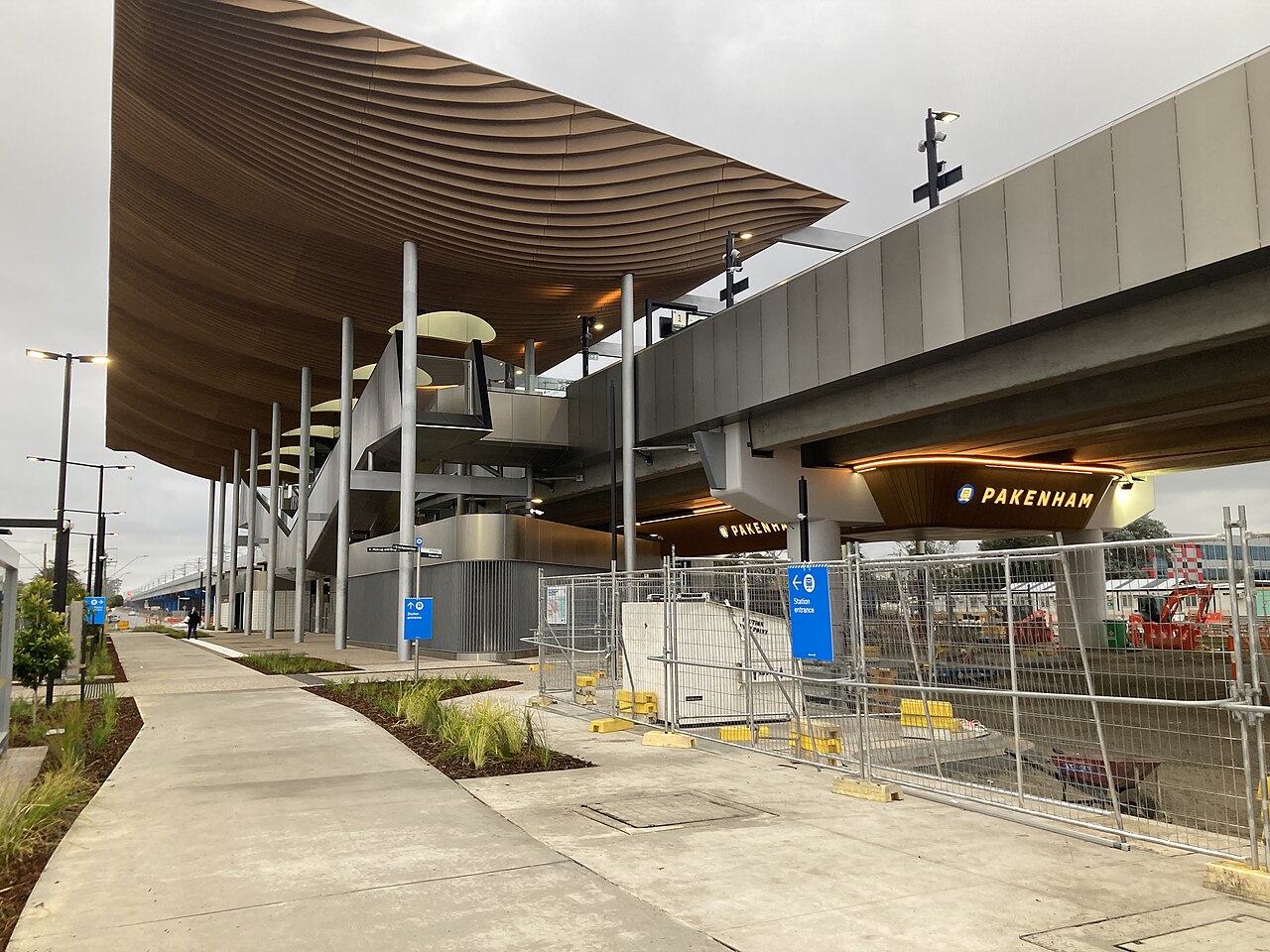 The rebuilt Pakenham station, June 2024