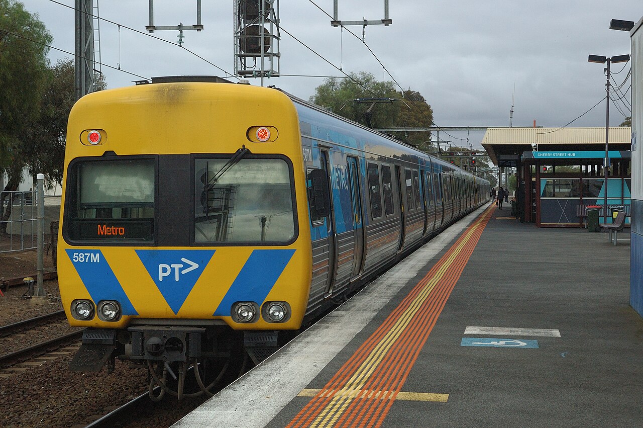 A Metro train at Werribee station
