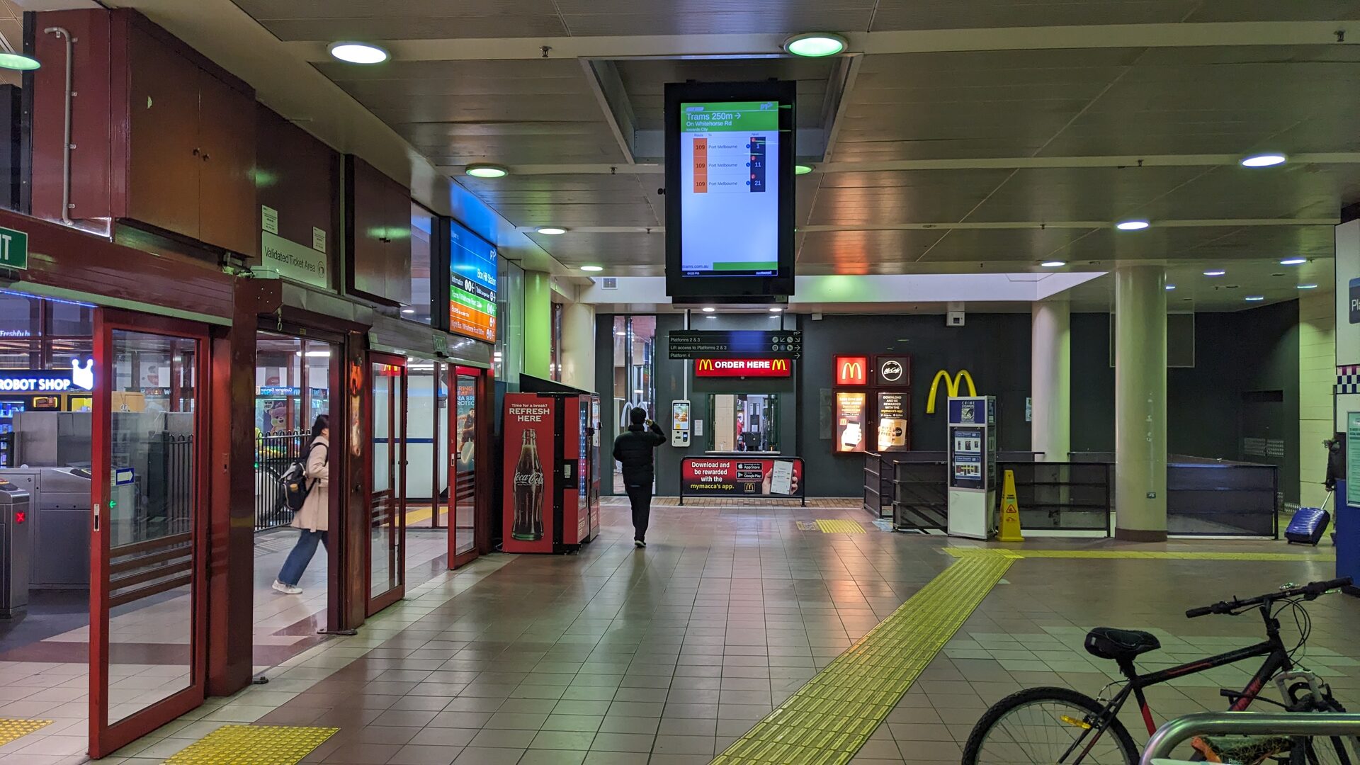 Box Hill station concourse, 31 August 2024