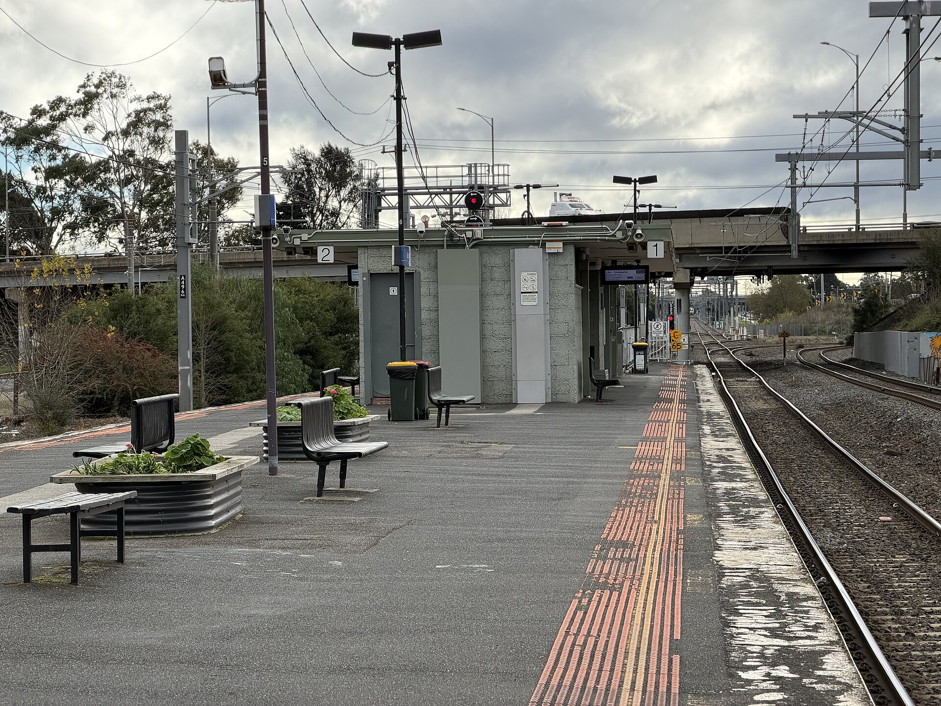 Albion station platform 1, 19 June 2026