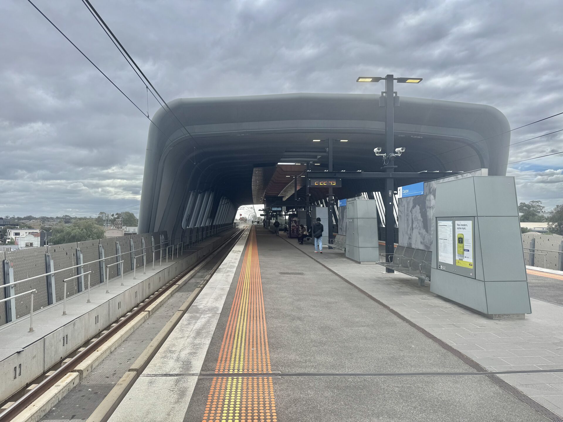 Clayton station platform 1, 20 September 2025