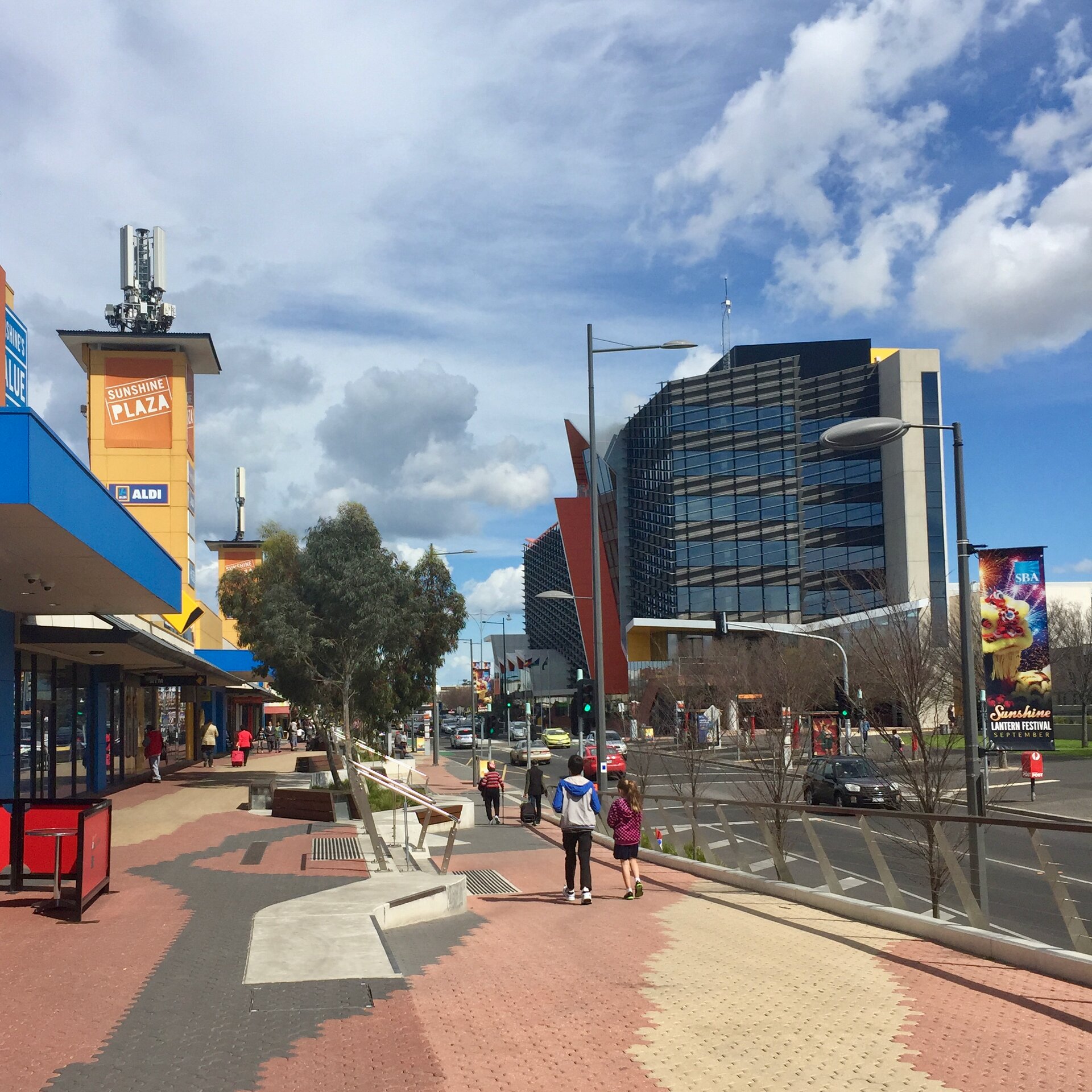 Hampshire Road in the Sunshine town centre, September 2016